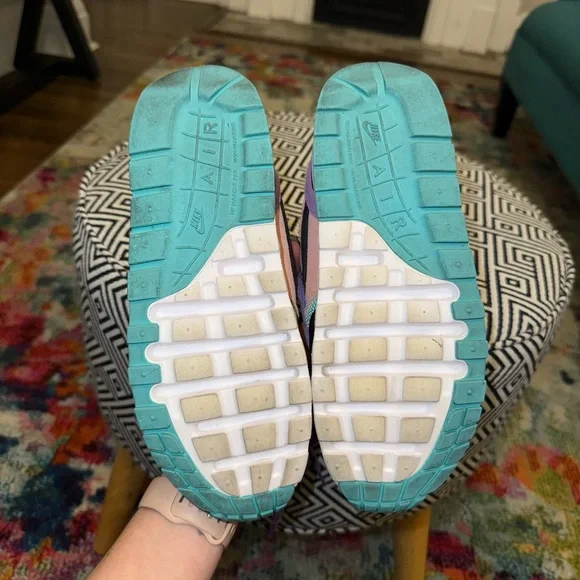 Nike Air Max 1 "Have A Nike Day" Sneakers- Teal, Purple, Pink, Black- Women’s 7 - Picture 12 of 12
